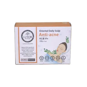 Cheap soap Lusob anti acne daily soap 100g helps to treat acne OEM ODM Korean beauty soap bar