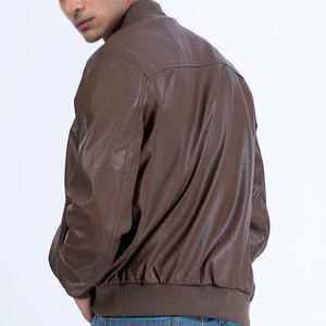 Mens Fashion Design New Arrival Leather <b>Jacket</b> Men PU Leather <b>Jacket</b> Premium Quality Cowhide Leather <b>Jacket</b> For Man Mens Genuine - Product Image 2
