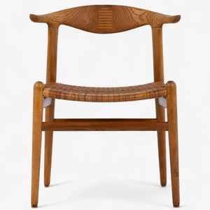 Chaise en teck artisanale avec assise en rotin tressé – Chaise de salle à manger nordique minimaliste pour projets de maisons de luxe, cafés et hôtels - Product Image 6