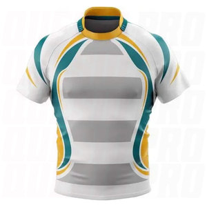 เสื้อกีฬารักบี้แบบระบายอากาศได้ดี แห้งเร็ว เป็นมิตรกับสิ่งแวดล้อม บริการออกแบบฟรี ขายส่งแบบซับลิเมชั่นสำหรับทีม - Product Image 5
