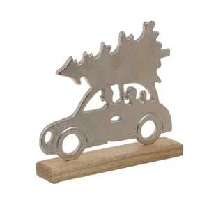 Sculpture moderne en anneaux métalliques dorés entrelacés, texture martelée, figurine géométrique minimaliste, centre de table - Product Image 4