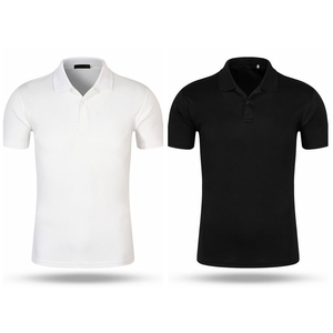 Polos de sport pour hommes haute performance en polyester tricoté, respirants, extensibles, anti-plis et anti-transpiration pour le golf et le tennis - Product Image 2