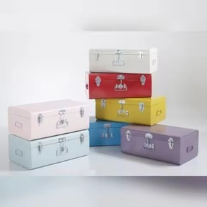 Ensemble de boîtes à souvenirs personnalisées en tissu à motifs, avec fermeture à cordon et bouton, bicolore, portable, pour la maison - Product Image 5