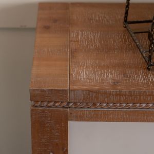 Consolle stretta retrò lunga per ingresso, tavolo da divano in legno massello per soggiorno, da posizionare dietro il divano in ingresso/corridoio - Product Image 4