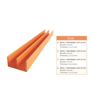 Perfil de PVC en Forma de E para Fijación de Vidrio en Muebles, Marcos de Puertas, Rieles, Soporte de Vidrio de Plástico, Perfil de Extrusión - Product Image 6