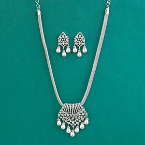 Conjunto de colgante clásico de circonia cúbica, joyería de diseño de joyas Kanhai, chapado en 2 tonos, el mejor de 412226 - Product Image 4