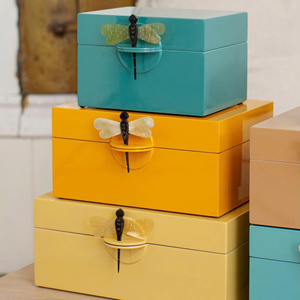 Beautiful Eco-Friendly Decorative Jewelry Storage Box Modern Gift for Home and <b>Vanity</b> Plain Lacquer Box Vietnam - Product Image 1