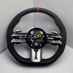 Volant sport en cuir pleine fleur DOS Upgrade pour <span class=keywords><strong>Mercedes</strong></span> Benz Classe A W177 Saloon V177 Classe <span class=keywords><strong>B</strong></span> W247 Classe C W205 AMG GT - Product Image 4
