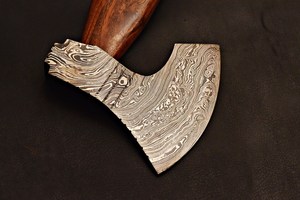 Damascus Steel Bearded Viking <b>Axe</b> New Design Rosewood Handle Outdoor Hunting Camping <b>Axe</b> OEM ODM OBM Custom Best Price Wholesale - Product Image 5