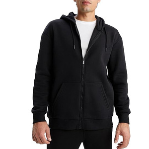 Sweat-shirt à capuche zippé en polaire orange pour homme, coupe classique, couleur unie, décontracté, pour l'automne - Product Image 3