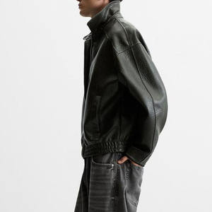 Chaqueta de Cuero Personalizada con Grabado, Estilo Vintage, para Hombre, Talla Grande - Product Image 2