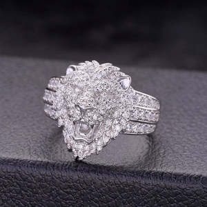 Anillo de Plata de Ley 925 con Baño de Oro Rosa, Estilo Hiphop, Completamente Adornado con Circonitas, para Perla de Agua Dulce con Morganita Certificada - Product Image 2