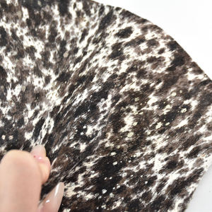 Material de Cuero de Crin de Caballo 25 SF al por Mayor, Cuero Genuino con Estampado Animal, Tela de Cuero Vacuno para Zapatos y Bolsos - Product Image 1