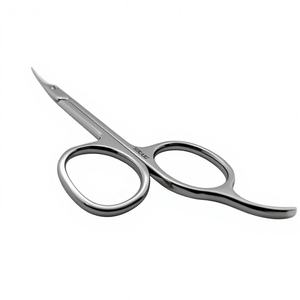 Ciseaux à sourcils professionnels HIKARI 3,5 pouces en acier inoxydable pour droitiers, manche court, pointe arrondie, pour coiffure et salon de beauté - Product Image 3