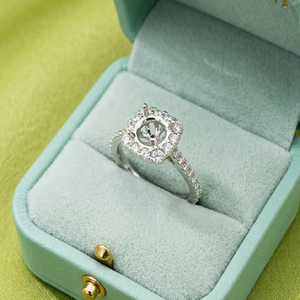 ที่กําหนดเองสร้างสรรค์นักออกแบบ14พันทองคําขาวเพชรจริงเครื่องประดับงานแต่งงานกึ่งเมาท์แหวนสําหรับหมั้นเจ้าสาว - Product Image 2