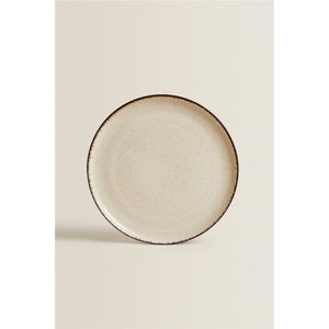 Luxury <b>White</b> Enamel Charger Plate with Black Rim Wholesale Metal Underplate Wedding Party Event <b>Dining</b> <b>Table</b> Decoration Plate - Product Image 5