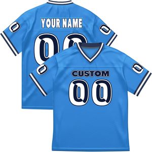 Fabricant professionnel de maillots de football américain, mélange de spandex, impression numérique, anti-transpiration, anti-décoloration, nom du joueur personnalisé, OEM - Product Image 1