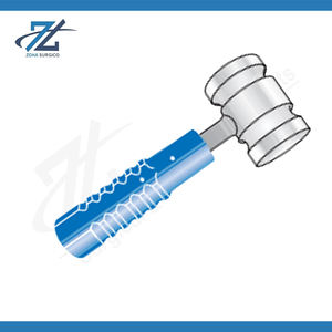Martillo Ortopédico Quirúrgico Manual de Acero Inoxidable Azul Acetal, Certificado CE, 200 mm de Largo, 660 Gramos, Hecho en Pakistán - Product Image 2