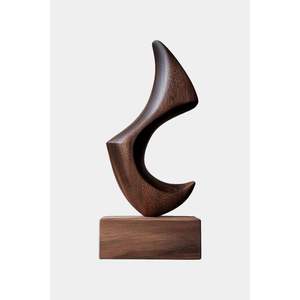 Sculpture en bois d'art décoratif pour espaces intérieurs haut de gamme - Product Image 3