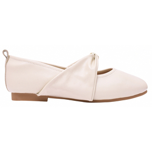Chaussures plates Mary Jane en peau de mouton blanches pour femmes Ann'S, bout carré, nœud, talon bas, confortables, chaussures habillées pour femmes - Product Image 2