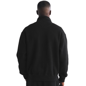 Custom <b>Men</b> Black Full <b>Zip</b> Sweatshirt Jacket Prime Streetwear Track <b>Top</b> OEM Private Label Apparel Manufacturer Wholesale Supplier - Product Image 5