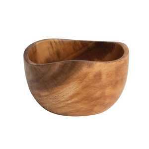 Tazón de Servir Contemporáneo de Madera de Acacia con Acabado Pulido y Resistente al Calor para Nueces, Dulces, Fiestas en Casa, Decoración de Mesa - Hecho a Mano, Apto para Lavavajillas - Product Image 3