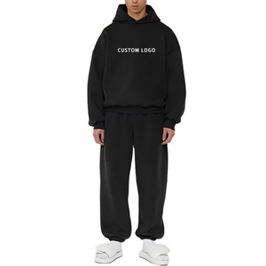 Ensembles de survêtements vierges fabricant ensemble de pantalons de survêtement et de sweat à capuche surdimensionnés 100% coton hommes survêtements pour hommes confortables - Product Image 4