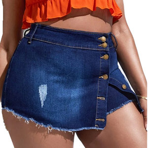 Overoles Vaqueros Vintage de Hip Hop para Mujer, a la Moda, con Botones Desgastados, 100% Algodón, Estilo Moderno - Product Image 5