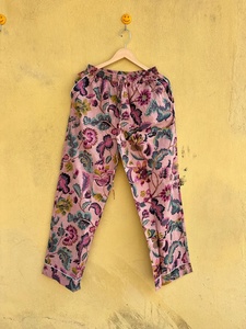 Conjunto de Pijama de Algodón con Estampado Floral para Mujer, Manga Larga, Cuello Camisero, Tejido Suave, para Primavera - Product Image 3