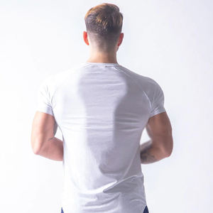 Camiseta de Hombre de Alta Calidad 100% Algodón, Color Sólido Informal, Manga Corta, Personalizable con Etiqueta Privada, Camiseta de Verano para Hombre al por Mayor - Product Image 2