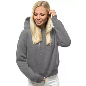 Sudadera con Capucha Personalizada al por Mayor para Mujer, Corte Regular, Manga Larga, Color Sólido, Felpa de Algodón, Estilo Urbano a la Moda - Product Image 4