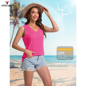 Women's Customizable Cotton Ribbed Knitted Tank <b>Top</b>-Breathable & Quick Dry - Product Image 5