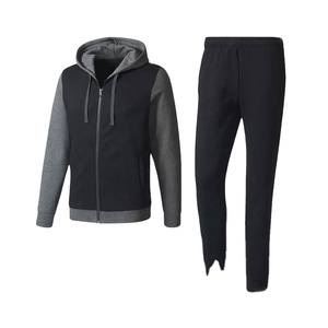 Unisex Breathable Quick-Dry Windproof Eco-Friendly 100% <b>Polyester</b> <b>Tracksuit</b> Hooded Collar Drawstring Closure Full-Length Side - Product Image 1