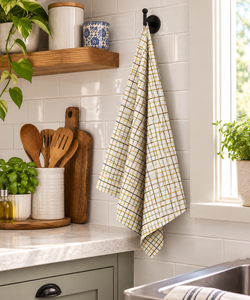 Paño de Cocina de Algodón Tejido a Rayas Verdes Sai Impex, Premium, Antideslizante, Textil Moderno y Sostenible para Cocina y Hotel - Product Image 3