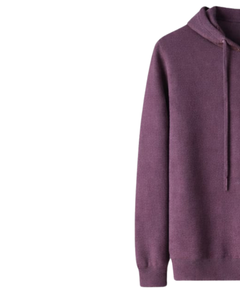 Sudadera con Capucha para Mujer, Color Morado Ciruela, Felpa de Algodón, Logotipo Personalizado Bordado, Ropa Casual Urbana, Fabricante Mayorista - Product Image 3
