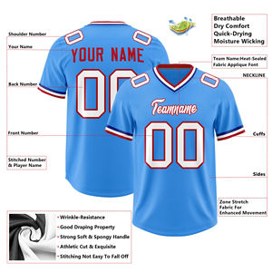 Maillots de football américain vierges personnalisables par sublimation – Design de logo inclus – Maillots de football américain pas chers - Product Image 3