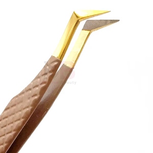 ชุดแหนบต่อขนตาปลายแหลมสแตนเลสแบบมืออาชีพ พร้อมกระจกและอุปกรณ์เสริมความงาม - Product Image 3