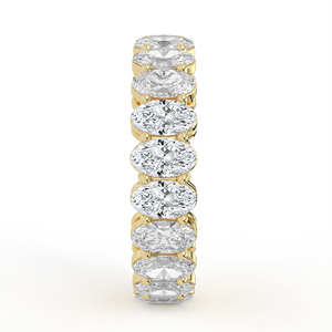 Bague en or blanc massif avec diamants de laboratoire, plaquée rhodium, multi-pierres, boucle sans soudure, lot calibré, fournisseur de bijoux fins - Product Image 6
