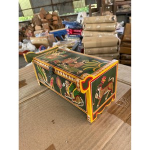Caja de Joyería de Madera Pintada a Mano con Arte Miniatura Tradicional Indio |   Venta al por mayor - Product Image 3