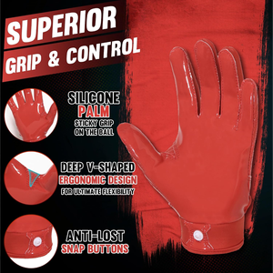 Gants de football américain Pro Grip pour receveurs, paume adhésive de haute qualité, couleur personnalisée, logo personnalisé, gants légers - Product Image 3