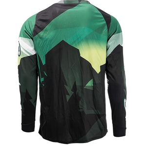 เสื้อแข่งมอเตอร์ครอส MTB แขนยาว ระบายอากาศ แห้งเร็ว ผลิตจากโพลีเอสเตอร์/ไนลอน พิมพ์ลายแบบ Sublimation  รับทำโลโก้และชื่อทีมตามสั่ง - Product Image 4