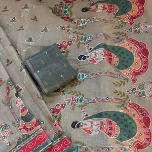 Sari en soie pure de qualité supérieure brodé avec des motifs Aari Khatli, pallu à pompons de créateur, prix de gros pour l'été, Royal Export - Product Image 4