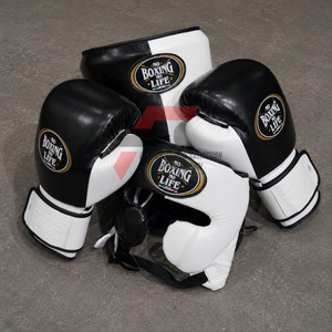 Personalized No Boxing No Life Mexican Style Premium Cowhide Leather MMA Sanda Kick Boxing Training <b>Gloves</b> Non-Slip <b>Moisture</b> Set - Product Image 2