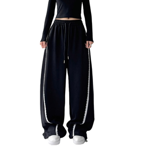 Pantalones Anchos de Color Sólido para Mujer, de Secado Rápido, Transpirables, Duraderos, con Cintura Elástica, Ecológicos, para Correr y Yoga - Product Image 4
