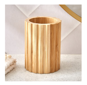 Handicrafts Wood Toothbrush Holder High Quality Custom Size <b>Bathroom</b> Accessories With Wholesale Supplier - Product Image 3