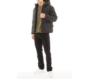 Customized Men's Soft Shell Puffer Jacket with Zipper Windproof Waterproof Breathable Microfleece Lining Thick Winter Outerwear - Product Image 2