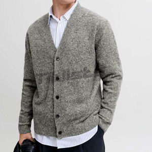Elegant <b>Long</b> Sleeve <b>Men</b> <b>Cardigans</b> With Soft Knit Material <b>For</b> Everyday Smart Casual Style <b>Men</b> <b>Cardigans</b> - Product Image 3