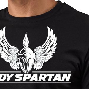 Camiseta de jersey con estampado gráfico para hombre, color negro, cuello redondo, manga corta, atlética, para gimnasio, entrenamiento, ropa deportiva informal, ropa deportiva - Product Image 3