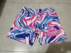 Shorts de sport pour hommes en maille respirante, personnalisables avec logo, imprimés par sublimation, style tendance, en polyester, pour le basketball, la course et la gym - Product Image 2