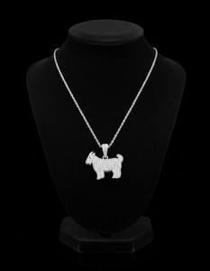 จี้รูปแพะประดับเพชรแบบ Iced Out สำหรับผู้ชายและผู้หญิง สไตล์ฮิปฮอป ทอง 10K 14K เครื่องประดับสุดหรู - Product Image 1